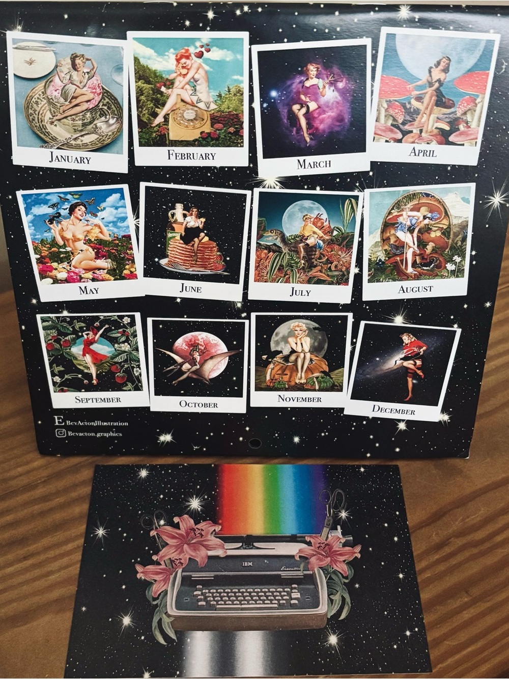 Psychedelic Retro Pinup 2023 Calendar
